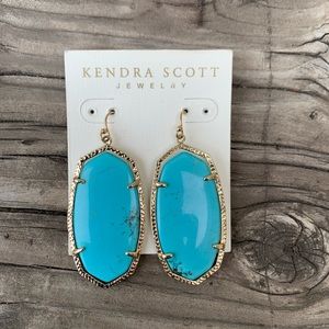 Kendra Scott turquoise & gold Danielle earrings